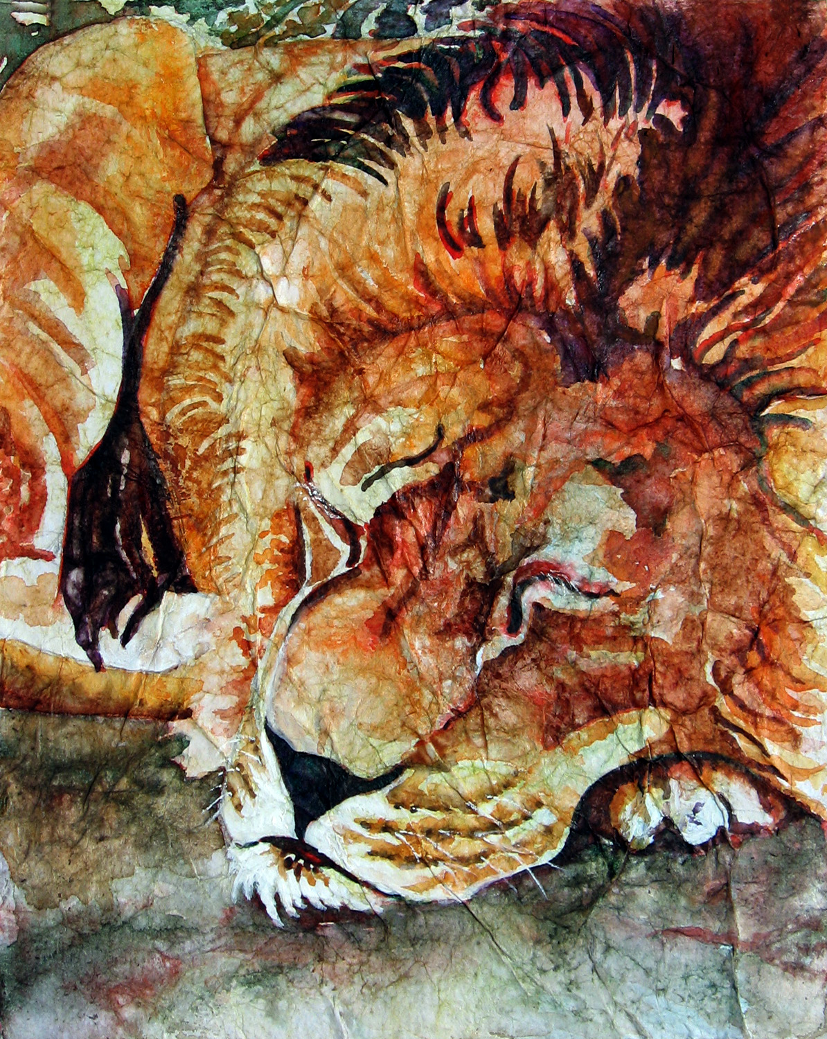 Αποτέλεσμα εικόνας για aged lion painting